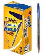 Bolígrafo Bic Cristal Bold 1,6mm Azul