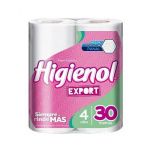 Papel Higienico Higienol Export 4 Rollos por 30 Metros