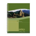 Cuaderno America Nos 16x21 con Espiral por 80 Hojas Rayado