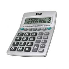 Calculadora Ecal Tc-35 12 Dígitos Display Grande