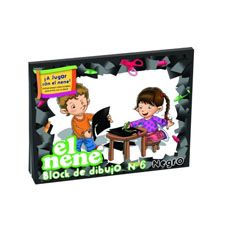 Block Para Dibujo El Nene N°6 Negro por 24 Hojas