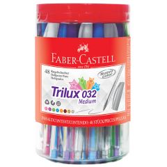 Blister Faber Castell Boligrafo Trilux 032 Colours x5 Unidades