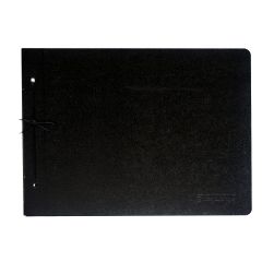 Carpeta Fibra Negra/Color Fibracap N°5 con Cordón 