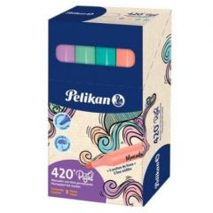 Marcador Pelikan Marker 420 Pastel Surtido x8 unidades