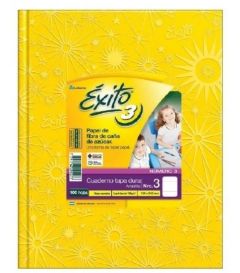 Cuaderno Éxito Tapa Dura Araña N°3 por 100 Hojas Rayado Amarillo 
