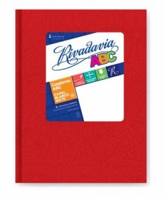 Cuaderno Rivadavia Tapa Dura ABC Araña por 50 Hojas Rayado Rojo