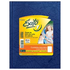 Cuaderno Exito Tapa Dura Nº1 Forrado por 48 Hojas Cuadriculadas Azul