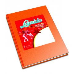Cuaderno Laprida Tapa Dura de 98 Hojas Forrado Araña Naranja Rayado