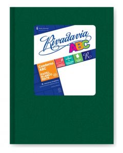 Cuaderno Rivadavia Tapa Dura ABC Araña 19x23 por 50 Hojas Cuadriculado Verde