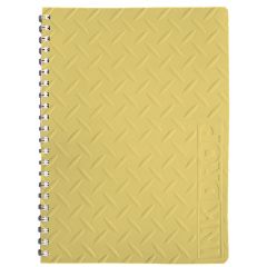 Cuaderno Con Espiral INKDROP A4 Amarillo Pastel 80 hojas Rayado