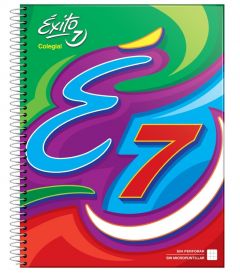 Cuaderno Éxito con Espiral Colegial 21x29,7 por 60 Hojas Cuadriculado