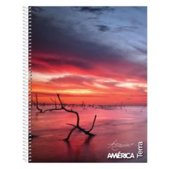 Cuaderno Con Espiral  21x29,7 America Terra 80hs Rayado