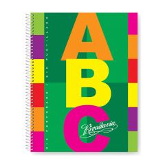 Cuaderno Rivadavia con Espiral ABC 21x27 por 60 hojas Rayado Tapa Cartón 