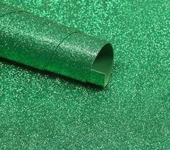 Goma Eva Plancha 40x60cm Con Glitter Verde Oscuro x10 Unidades