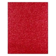 Goma Eva Super Glitter A4 Adhesiva Rojo por 10 Unidades