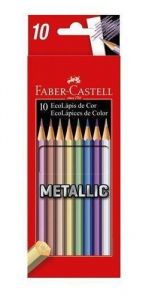 Lápiz Color Faber Castell Ecolápiz por 10 Unidades Colores Metalizados