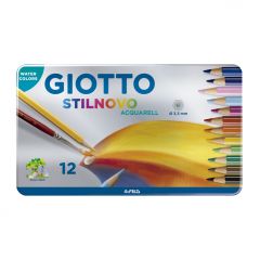 Lápiz Color Giotto Stilnovo Acuarelable x12 Unidades Lata