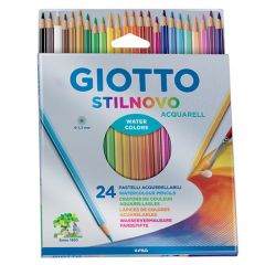 Lápiz Color Giotto Stilnovo Acuarelable x24 Unidades 