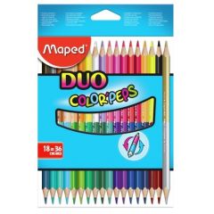 Lápices de Colores Duo Color Peps x18 Unidades