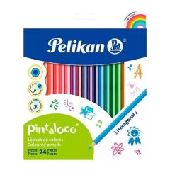 Lápiz Color Pelikan Pintaloco por 12 Colores Largos Hexagonal