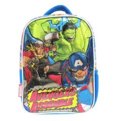 Mochila Escolar Avengers 12" Capitán América con Dos Bolsillos