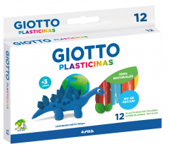 Plastilina Giotto Natural x12 Colores