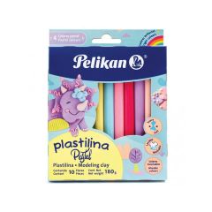 Plastilina Pelikan Pastel Surtido x10 Unidades