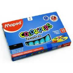 Tempera Maped Color Peps 8cc Celeste por 10 Unidades