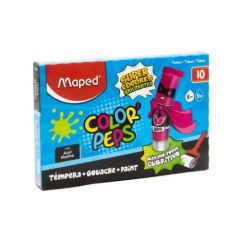 Tempera Maped Color Peps 8cc Rojo por 10 Unidades