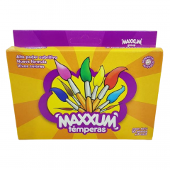 Tempera Maxxum Estuche por 10 Pomos 8cc Color Marron
