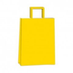Bolsa de Papel Con Manija Amarilla 22x10x30cm