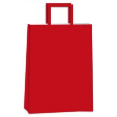 Bolsa de Papel con Manija Acuario Basic Rojo 22x10x30cm