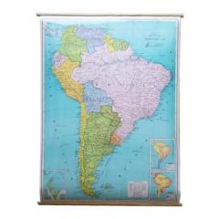Mapa Laminado América del Sur Político