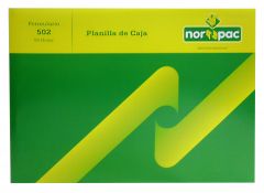 Talonario Norpac 502 Planilla de Caja Apaisada