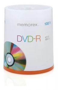 DVD Memorex 8X 4.7GB X100 Unidades