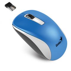 Mouse Genius Inalámbrico NX7010 USB Blanco/Azul