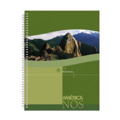 Cuaderno America Nos 16x21 con Espiral por 80 Hojas Cuadriculado