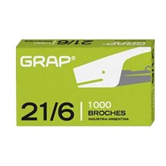 Broches Grap 21/6 por 1000 unidades