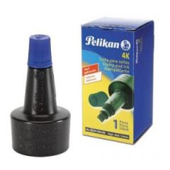 Tinta Pelikan para Sello de Goma 4K 28CC Azul