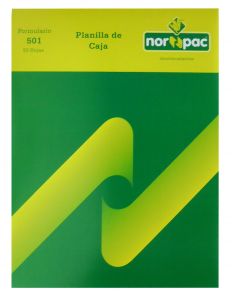 Talonario Norpac 501 Planilla de Caja