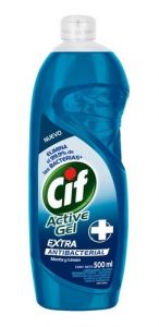 Detergente Lavavajillas Cif Active Gel x500ml Extra Antibacterial
