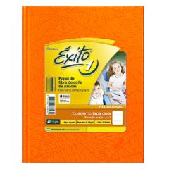 Cuaderno Escolar Éxito Araña Tapa Dura Nº3 por 48 Hojas Naranja Rayado
