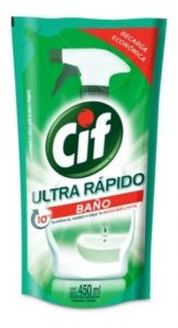 Limpiador Cif Recarga Eco-Pack x450ml Baño Ultra Rápido