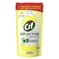 Detergente Cif Recarga Eco-pack x450ml Limón