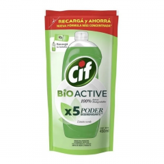 Limpiador Cif Recarga Eco-pack x450ml Bio-Active Limón Verde