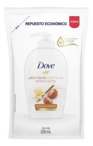Jabón Liquido para Manos Dove 220ml Karité Eco-pack