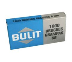 Broches Bulit S8 por 1000 Unidades 8mm