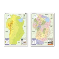 Mapa Laminado Córdoba Físico/Político Doble Faz