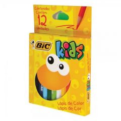 Lápiz Color Bic Kids por 12 Unidades Cortos