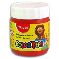Tempera Maped Color Peps Pote x 250grs. Rojo Beso